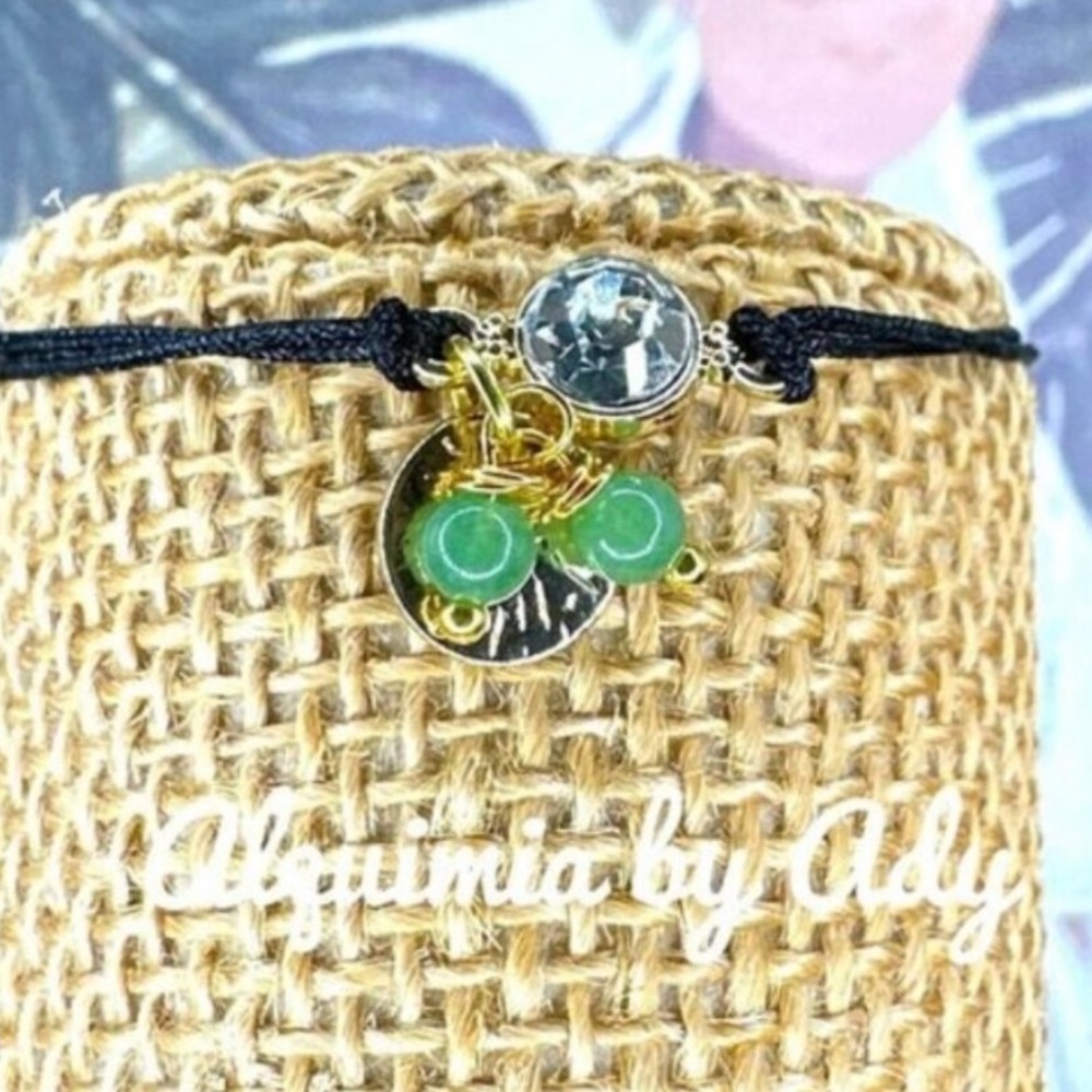Green Aventurine beaded bracelet/Taurus star stone/libra healing crystal boho
